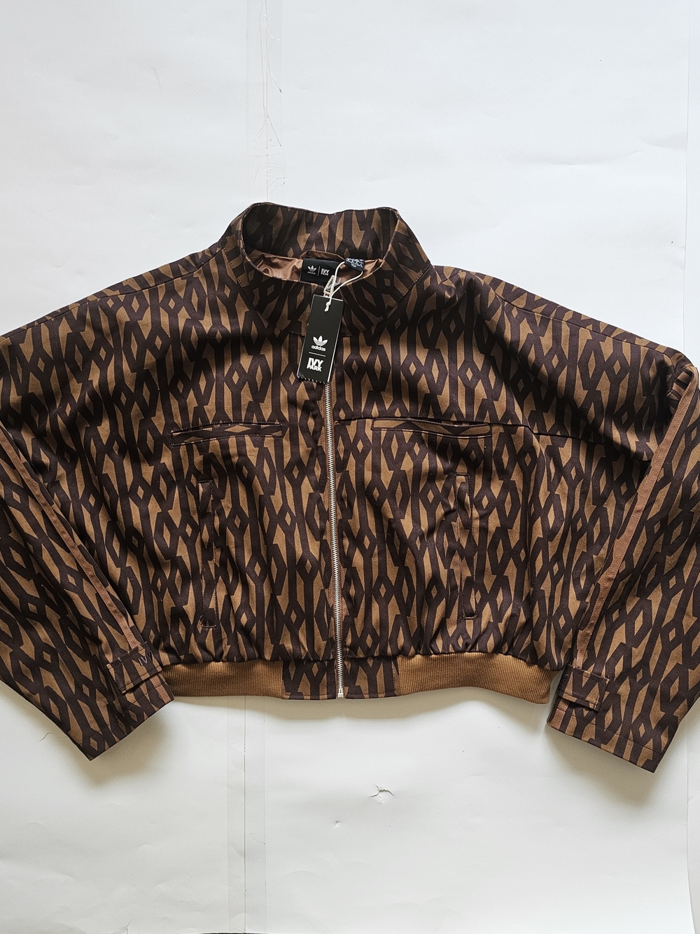 adidas Originals x Ivy Park Beyonce Brown Patterned Bomber Jacket